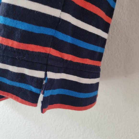 J. Crew Women's Wide Sleeve Navy Striped Mariner Cloth Hoodie Size S Preppy EUC - Picture 5 of 7